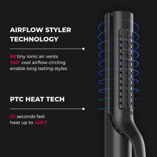 Load image into Gallery viewer, Airflow 2 in 1 Hair Curler and Straightener, Black