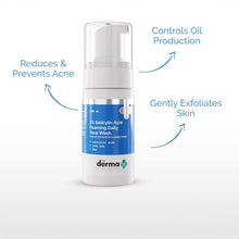 Load image into Gallery viewer, 1% Salicylic Acid Foaming Daily Face Wash with Salicylic Acid, Zinc PCA & PHA for Active Acne & clogged Pores Reduces Acne Unclogs Pores
