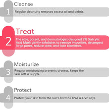 Load image into Gallery viewer, 2% Salicylic Acid Face Mask for Men and Women for Acne & Blemish Prone Skin (dermaco)
