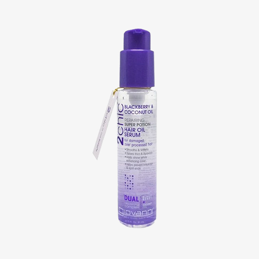 2Chic Repairing Super Potion Hair Oil Serum, Infused With Blackberry & Coconut Oil