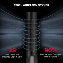 Load image into Gallery viewer, Airflow 2 in 1 Hair Curler and Straightener, Black
