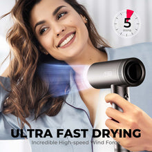 Load image into Gallery viewer, Airhype Compact High-Speed Hair Dryer 1 Nozzle 240V, Silver
