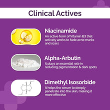 Load image into Gallery viewer, 5% Niacinamide Daily Face Serum with Alpha Arbutin &amp; Multivitamin for Clear &amp; Spotless Skin
