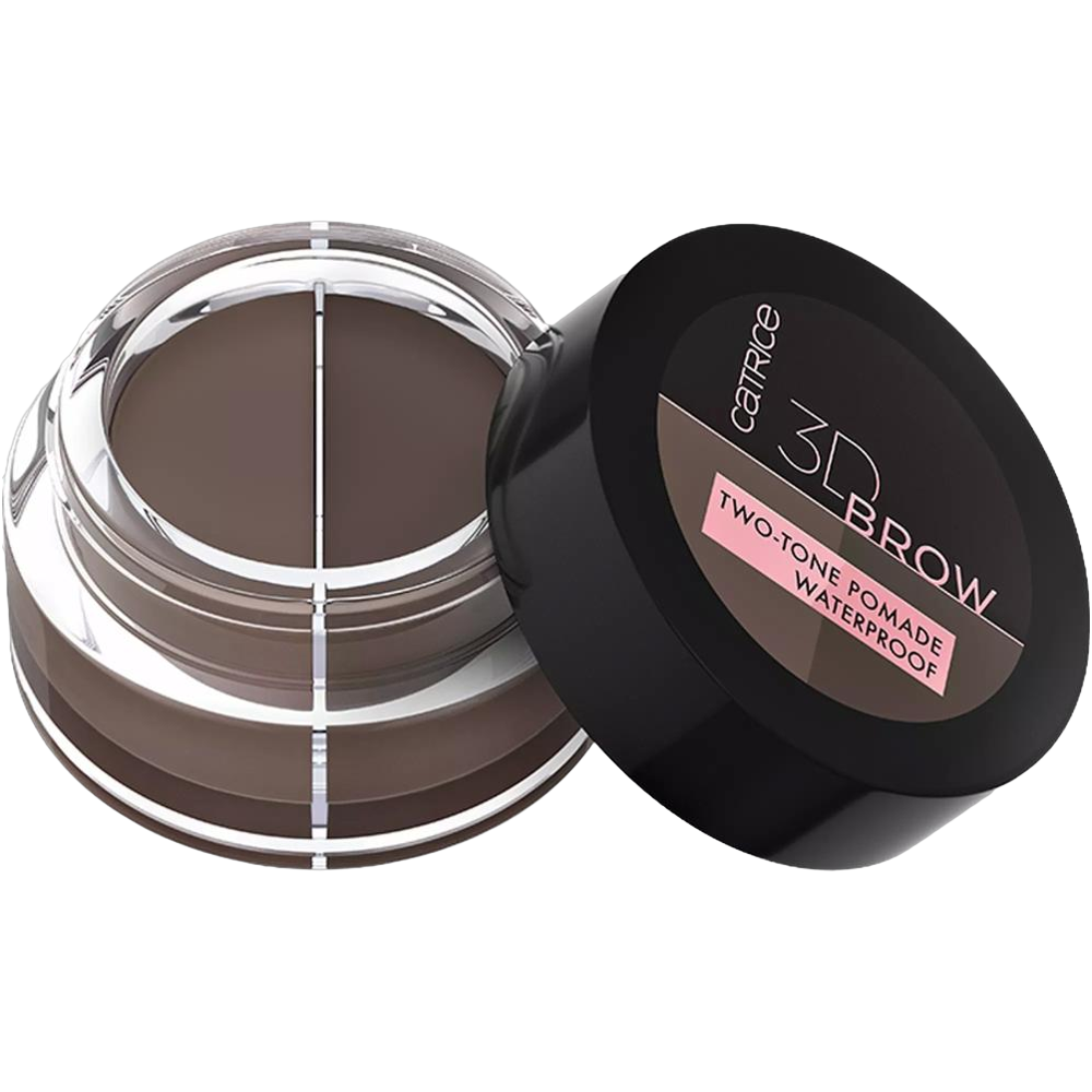 3D Brow Two Tone Pomade Waterproof, Medium To Dark 020