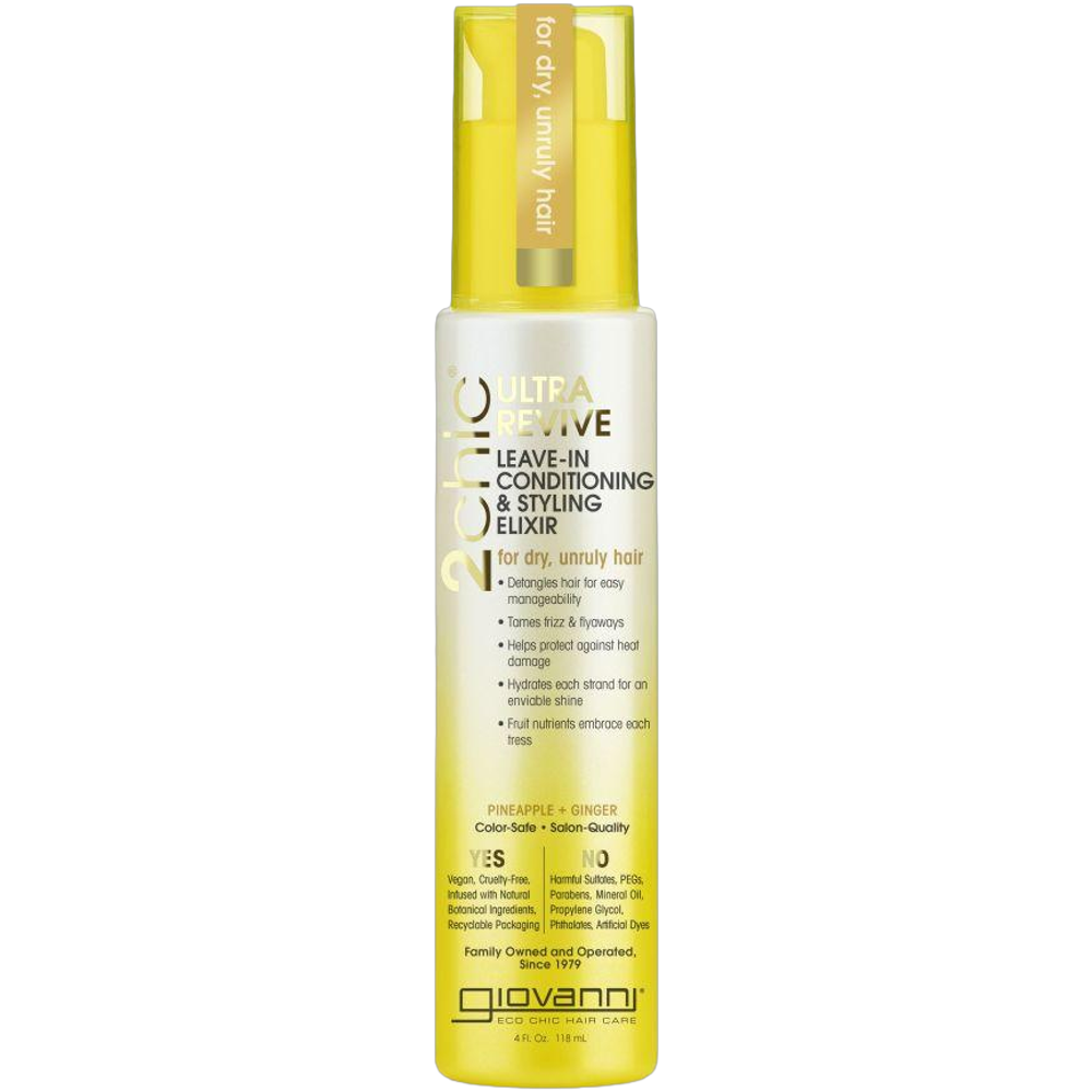 2chic Ultra Revive Leave In Hair Conditioning Styling Elixir with Pineapple & Ginger