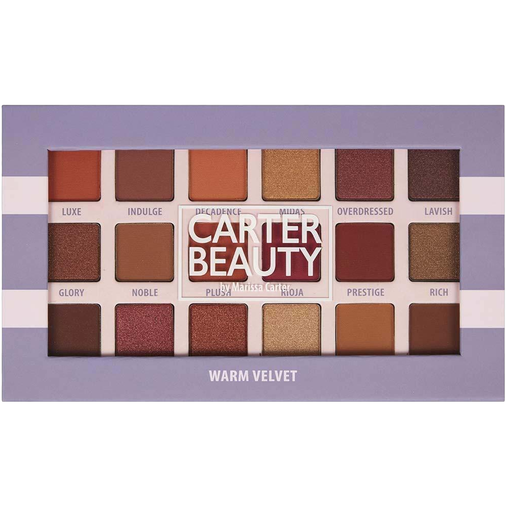 18 Shade Eyeshadow Palette, Warm Velvet