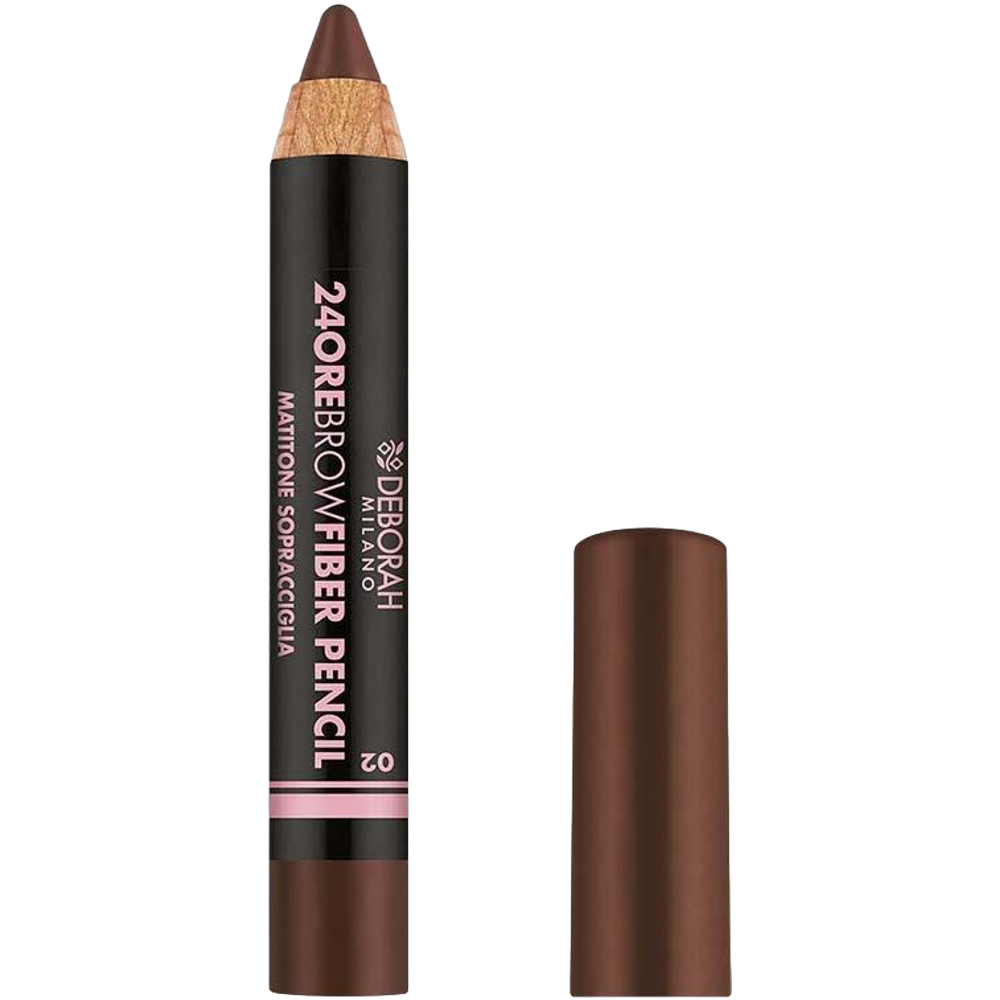 24 Ore Waterproof Brow Fiber Pencil, Light Brown