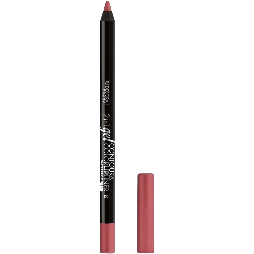 2 In 1 Lip Pencil & Gel Contour, Dusty Pink
