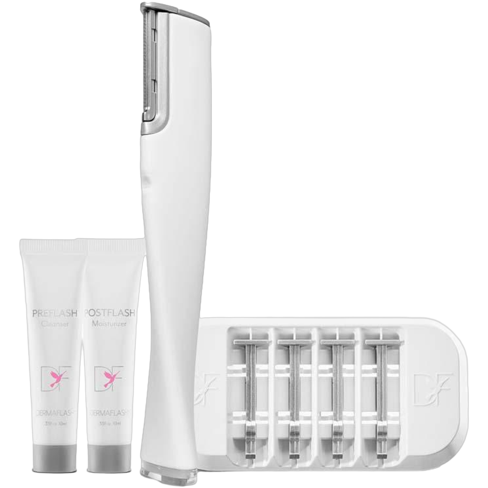 2.0 Luxe Anti-Aging Dermaplaning Exfoliation Device, White