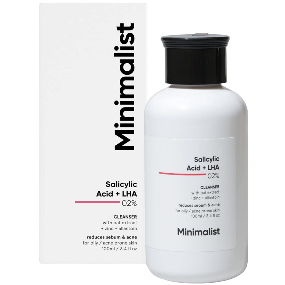 2% Salicylic Acid & LHA Face Wash with Zinc for Reducing Sebum & Acne